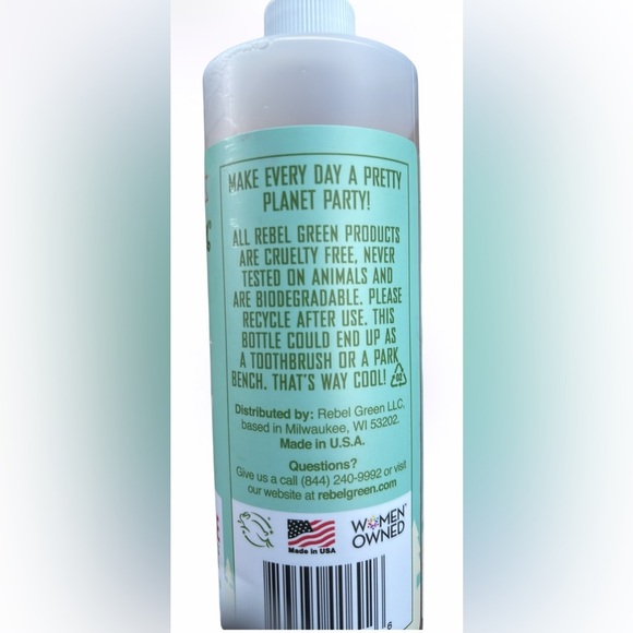 Rebel Green plant based super deluxe Dish Soap  New - Picture 4 of 4